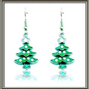 Christmas Tree Dangle Acrylic Earrings New🎄